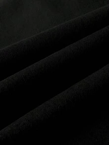 GlowEve Women's Casual Washed Denim Cargo Mini Skirt - Black - View 4