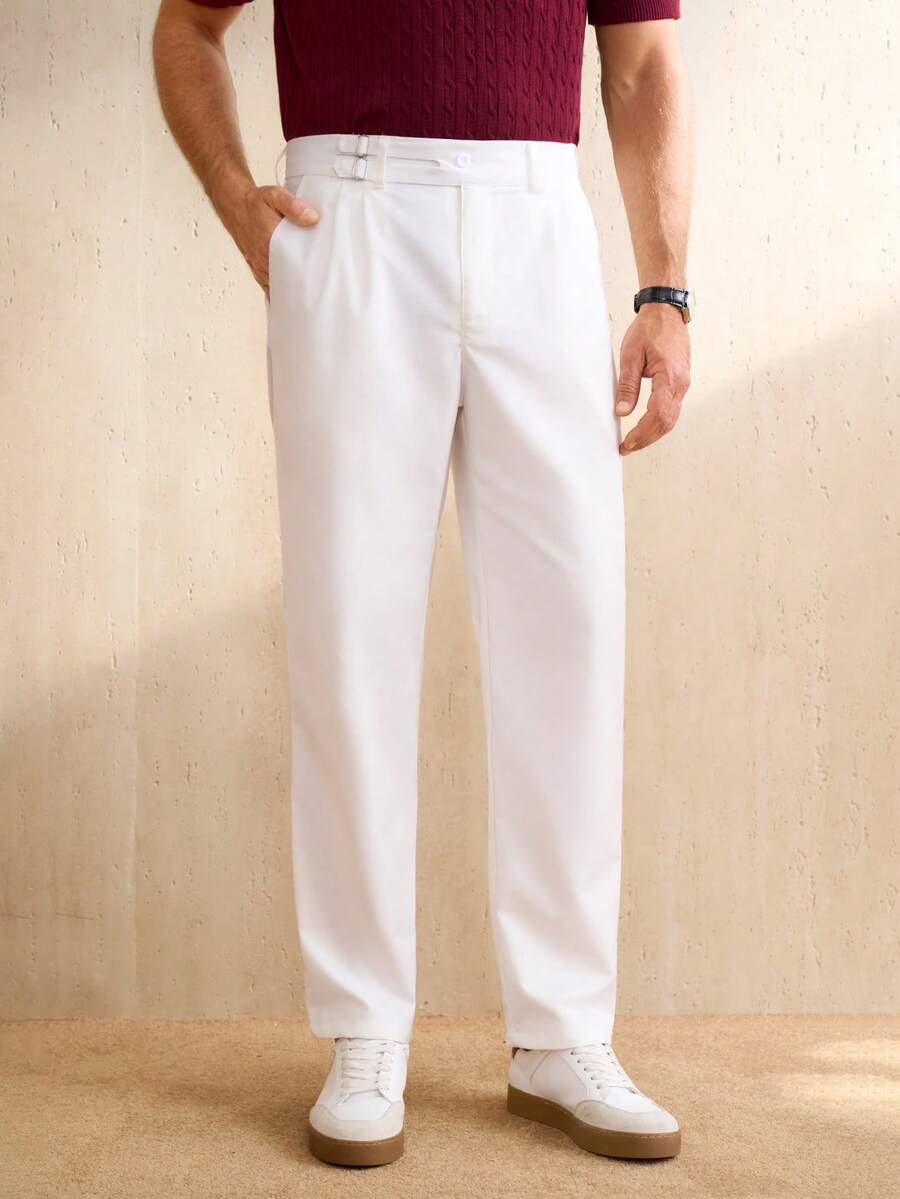 Manfinity CityGents Quần công sở nam màu be dáng thường ngày có túi. - Màu be - Xem 1