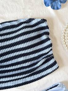 SHEIN Tween Girls Tank Top Co-Ords - Blue - View 5