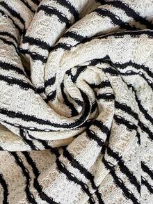 SHEIN 孕妇休闲条纹吊带哺乳连体衣，夏季 - 黑與白 - 查看 7