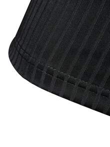 GymBeat Men's Graphic Print Slim Fit Long Sleeve Sports Polo Shirt - Black - View 5