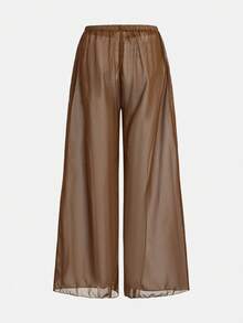 Maija Women's Striped Bikini Set For Beach Vacation - Brown - View 9