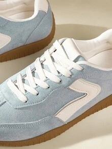 CUCCOO EASI Women's Flat-Bottomed Comfortable Casual Sneakers - Blue - View 4