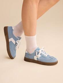 CUCCOO EASI Women's Round Toe Casual Versatile Sneakers - Sky Blue - View 8