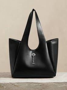 SHECARRY Women's Tote Bag, Large Capacity Shoulder Bag, Suitable For Commuting And Daily Use - Black - View 2