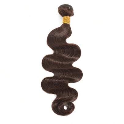 1PC Body Wave Màu Nâu Đậm Màu Sôcôla 2# Bó Tóc Người Nguyên Chất Màu Trơn Dệt Tóc Người Nguyên Chất Dệt Đôi Cho Phụ Nữ