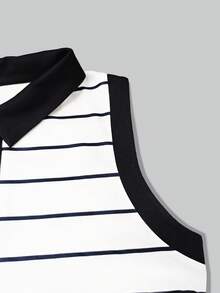 Resyla Women's Striped Print Casual Sleeveless Dress, Spring/Summer - Multicolor - View 4