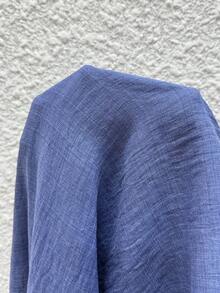 EMERY ROSE Đầm dáng rộng, cài cúc trước, túi xéo, thích hợp mặc mùa xuân/hè. - Màu xanh lam - Xem 7