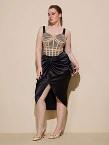 CUCCOO CURVES Giày cao gót mũi nhọn dáng rộng, cỡ lớn, thời trang, thích hợp cho mùa xuân, lễ Phục sinh và Giáng sinh. - Màu nâu hạnh nhân - Xem 6