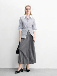 CUCCOO BIZCHIC 女士粗跟尖头舒适时尚办公及派对鞋 - 黑色 - 查看 7