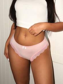 Lowkey Lull 3pcs Women's Cotton Low Waist Casual Y2K Easy Comfort Chic Autumn Panties - Multicolor - View 4