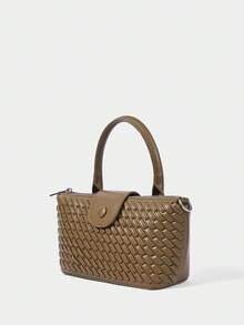 SHECARRY Ladies Handbag, Compact Shoulder Bag - Olive Green - View 3