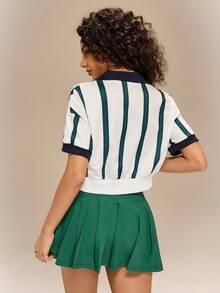 Hanevo Hanove Bestselling Casual Fashion Short Sleeve Polo Sweatshirt, Spring/Summer - Multicolor - View 2