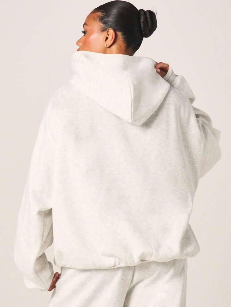 Missguided x Playboy Oversize Hoodie mit Sternengrafik, Kordelzug und Mitteltasche, lässiger Streetwear Pullover Sweatshirt