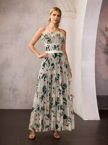 MOTF Soiréza Đầm cocktail in hoa lãng mạn dành cho nữ, thích hợp cho các dịp xuân/hè. - Nhiều màu - Xem 5