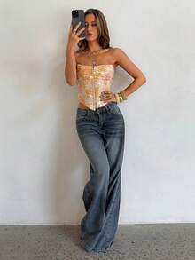 Aloruh Women's Summer Sexy Backless Top With Bohemian Style For Beach Vacation At Music Festival. Dressed With A Modern Metal Necklace Decoration And A Fitted Pullover. With A Lace Top.Sexy, Suitable For Beach, Bali Island Vacation, Party And Other Occasions. Sexy Top, Vacation Women's Wear, Summer, Ladies' Beach Wear, Sequined Top. Sexy Lace See-Through Bandeau Top, Suitable For Parties, Dates, Commuting, Cute Plunging Top, Corset Top, Casual Outerwear, Cute Top, Summer Lace Top.Sequined - Multicolor - View 10
