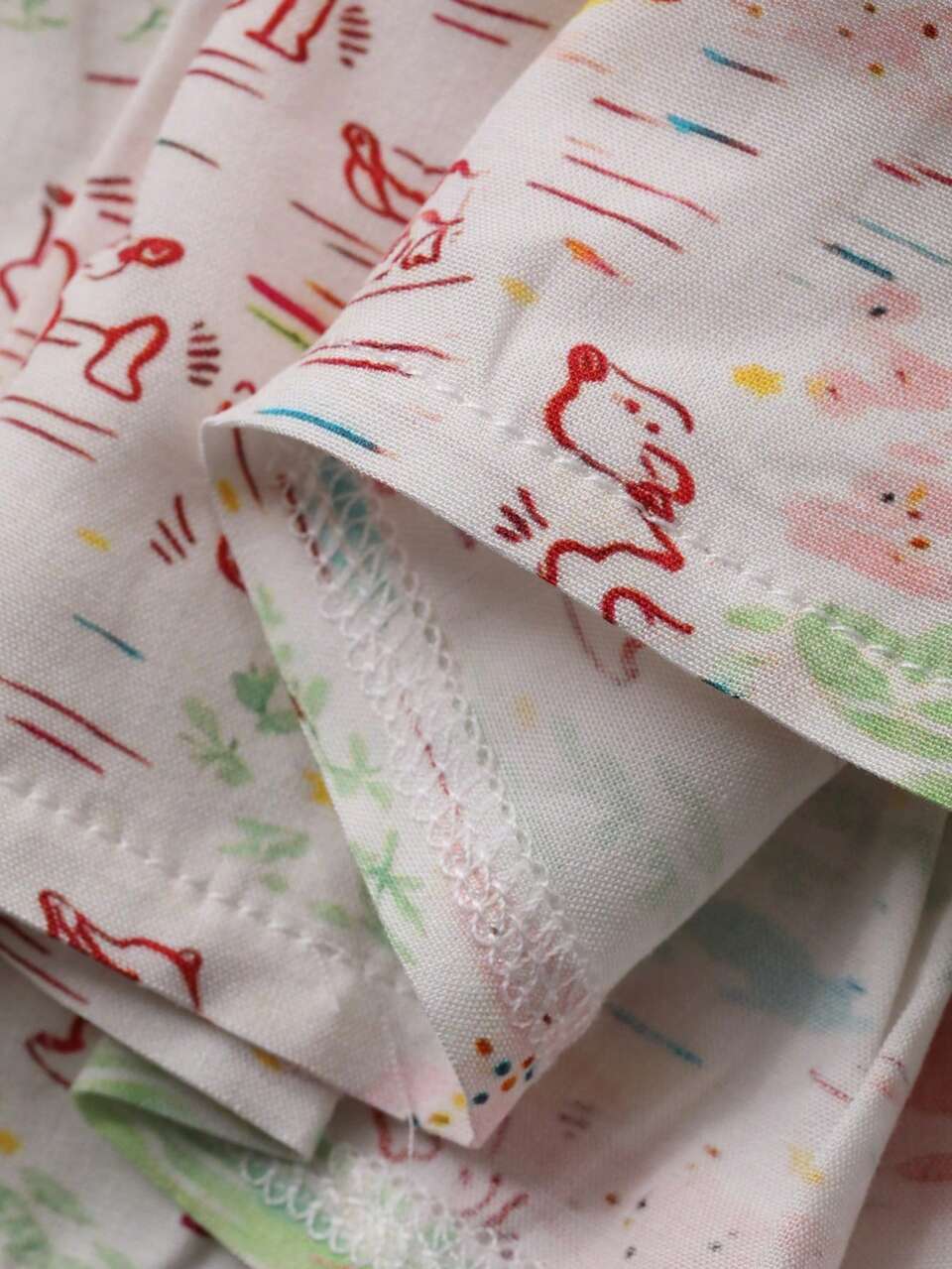 Baby Girls' Colorblock Print Short Sleeve Casual Korean Style Dress Sun Dresses For Girl Summer Toddler
