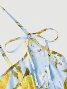SHEIN MOD 女士柠檬印花吊带连衣裙 - 彩色 - 查看 4