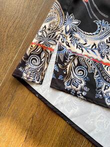 SHEIN CURVE+ Áo Kimono họa tiết hoa trang trí phong cách thường ngày size lớn - Nhiều màu - Xem 6