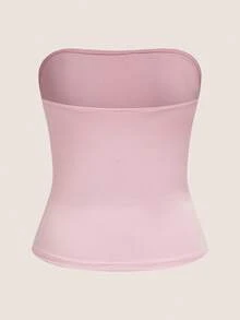 SHEIN EZwear 4 chiếc áo ống nhiều màu sắc dành cho nữ mùa hè - Nhiều màu - Xem 13