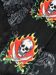 Glimmora Áo nữ cỡ lớn trễ vai in họa tiết cá nhân hóa phong cách Y2K, thời trang thu đông, phong cách Y2K sành điệu dành cho nữ. - Nhiều màu - Xem 3