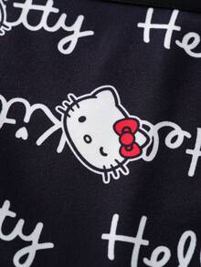 HELLO KITTY AND FRIENDS | SHEIN Women's Cartoon Print Casual Briefs - Black - View 3