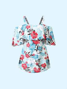 Swim Lushoire New Arrival Beach Outfits For Women, Flattering Swimsuit Dress Set, Vacation & Spa Style - Multicolor - View 6