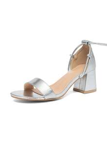 CUCCOO SZL Women Heeled Sandals Spring Shoes - Silver 4 - View 6