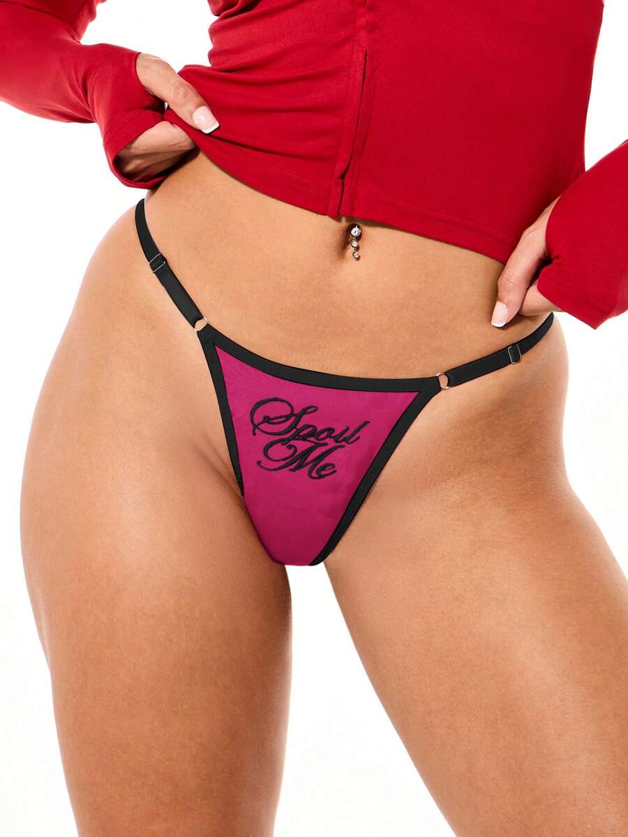 SUMWON WOMEN 女士丁字裤 - 玫紅色 - 查看 1