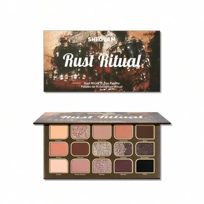 SHEGLAM Rust Ritual 15-FäRger ÖGonskuggspalett MäRke SköNhet Smink Kosmetika FöR Kvinnor Och Flickor Perfekt FöR Sommar VåR Idealisk FöR Y2K Elegant Mode Passande FöR FöDelsedag Mors Dag GåVa Fest Klar BäSt FäRg