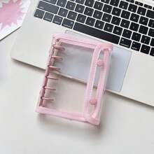 Joivida 1 A7pu 皮革笔记本，带透明活页环，A7 活页环，可替换内页，贴纸笔记本，透明贴纸书，贴纸书照片收纳袋，相册，预算计划本，日记本，笔记本，办公用品。 - 彩色 - 查看 5