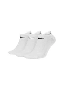 Nike 3 Pairs Unisex Athletic Socks - White - View 1