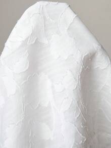 SHEIN LUNE Đầm dự tiệc/hẹn hò thời trang xếp ly, trang trí nơ, cỡ lớn dành cho nữ. - trắng - Xem 9