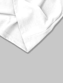 Manfinity LEGND 男士骷髅头和扑克牌印花休闲短袖T恤 - 白色 - 查看 3