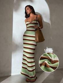 Aloruh Women's Spring/Summer New Knitted Crochet Crossed Backless Striped Bohemian Dress, Elegant Vacation Dress Summer Outfits For Women Ave Outfits Festival Rave Festival Rave Outfits Festival Outfits For Women Country Concert Outfit Festival Outfits Sundress Western Clothes For Women Summer Dresses For Women Dresses For Women Summer Outfits For Women Vacation Boho Elegant Dresses Vacation Outfits Women Elegant Dresses For Women - Multicolor - View 4