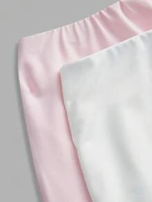 Comfortcana 2 chiếc quần short và legging mùa hè dáng ôm màu trơn dành cho nữ. - Nhiều màu - Xem 10
