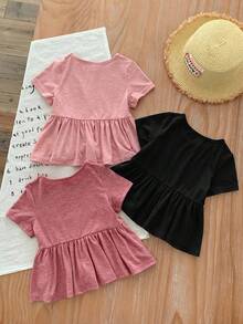 SHEIN LMoss Kids 3件套女婴上衣 - 彩色 - 查看 2