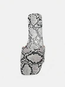 Giày Sandal Nữ In Hình Da Rắn, Giày Sandal Thời Trang Mùa Hè - Nhiều màu - Xem 11