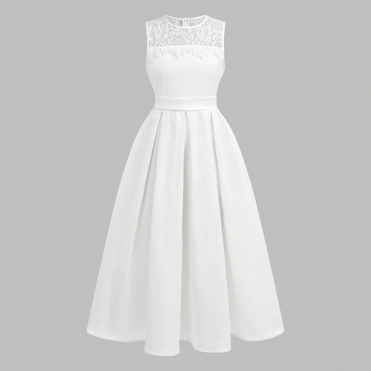 Vestido de fiesta elegante con parches de encaje y lazo para niñas preadolescentes, adecuado para bailes, bodas, fiestas y otras ocasiones