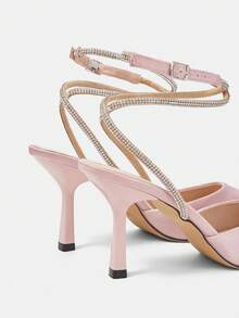 CUCCOO HITCHD Women's Pointed Toe Buckle Design Fashionable High Heels For Daily Wear Wedding Shoes - Pink - View 11