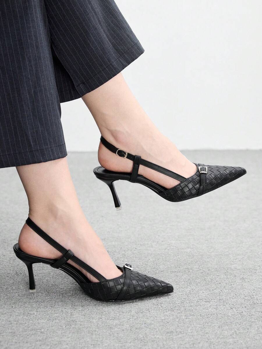 CUCCOO BIZCHIC Women's Fashion And Elegance Stiletto High Heels Shoes - Black - View 1