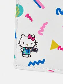 HELLO KITTY AND FRIENDS | SHEIN 可爱卡通字母贴花黄色迷你卡包 - 白色 - 查看 4