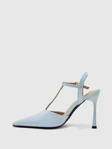 CUCCOO BIZCHIC Ladies' Fashion Party Pointed High Heel Pumps - Blue - View 9