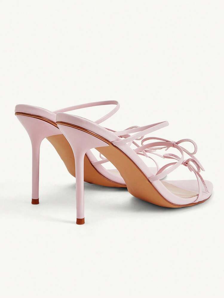 CUCCOO CHICEST Women's Fashionable & Elegant Bow Decor Heeled Sandals