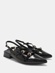 CUCCOO CURVES Women Wide Fit Pumps - Black - View 7