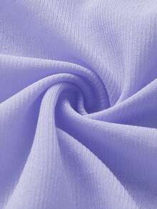 Swim Mod Women's Solid Color Side Tie Wrap Cover Up & Skirt Set, Vacation - Mauve Purple - View 4