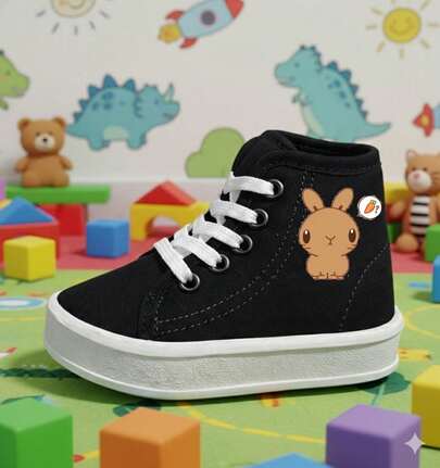 Tenis botín para Niños con Estampado de Dibujos Animados – Casual y Cómodas