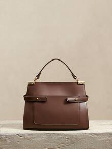 SHECARRY Ladies Handbag, Retro Contrasting Commuter Bag - Teal Blue - View 5