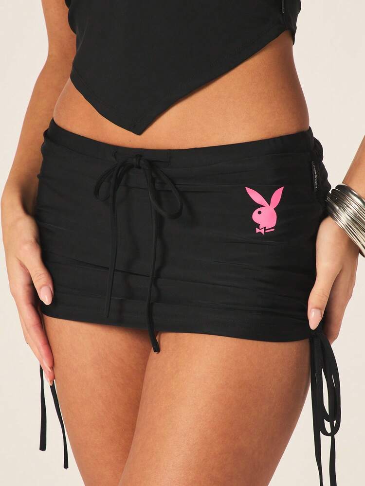 Missguided x Playboy Ruched Side Skort