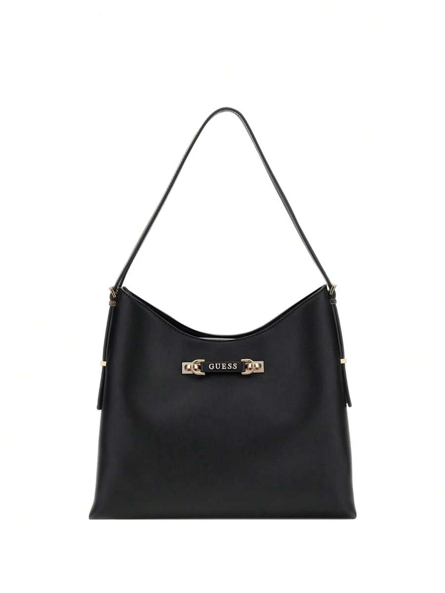 Guess Women's Zippered Spacious Premium Commuting Daily Weekend Black HWBG9644020-BLA - Black - View 1
